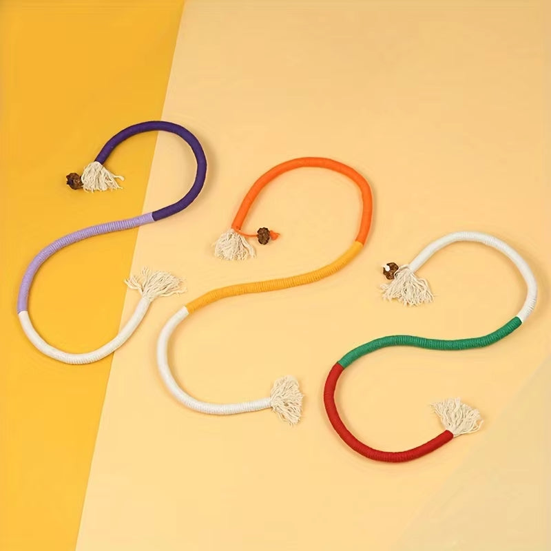 1PC Cat Bite Rope Toy Grinding Teeth Durable Teasing Cat Rope Toy