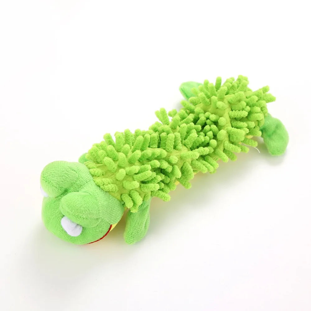 Plush Pet Plush Chew Sounding Toy With Squeaky Animal Shape Cat&Dog Vocalization Toy Bite Resistant Training Entertainment