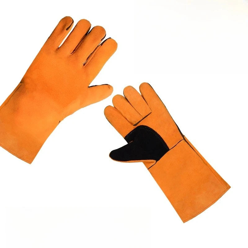 Anti-bite Safety Bite Gloves For Catch Dog Cat Reptile Animal Ultra Long Thickened Cowhide Pets Grasping Biting Protective Glove