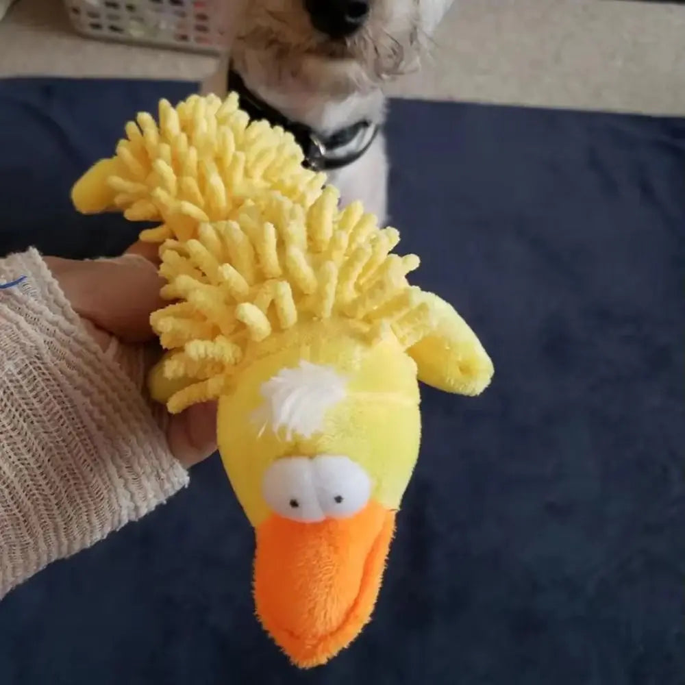 Plush Pet Plush Chew Sounding Toy With Squeaky Animal Shape Cat&Dog Vocalization Toy Bite Resistant Training Entertainment