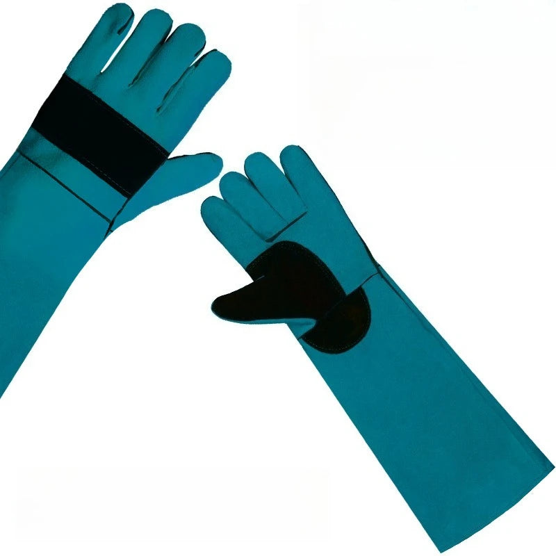 Anti-bite Safety Bite Gloves For Catch Dog Cat Reptile Animal Ultra Long Thickened Cowhide Pets Grasping Biting Protective Glove