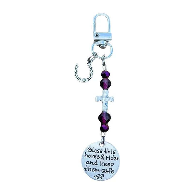 2025 Trend Horse Saddle And Bridle Charm Clip, Bless-This Horse And Rider Keep Safe Bridle Saddle Charm Gifts For Horse Rider