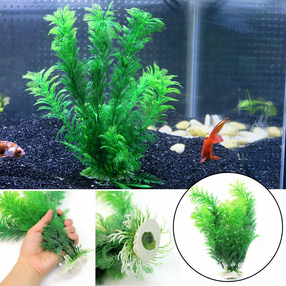 30Cm Large Fish Tank Ornament Plastic Water Plant Artificial Aquarium