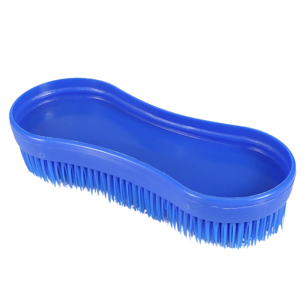 Professional Horse Cleaning Grooming Silicone Brush Equestrian Massage Tool
