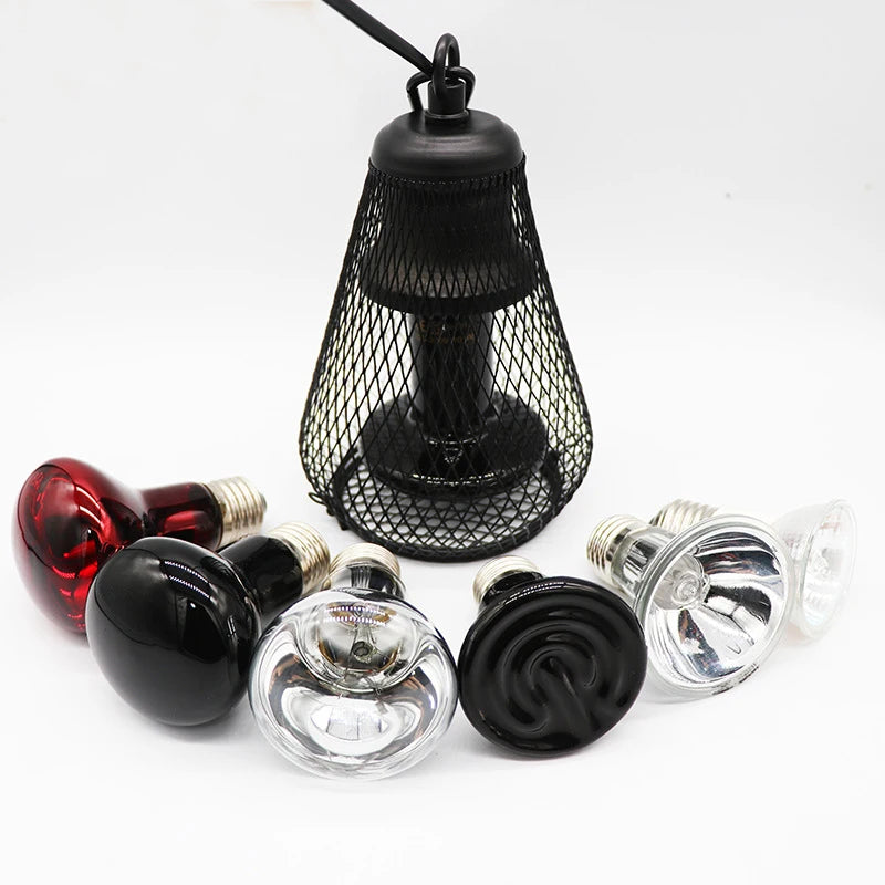 Pet Reptile Far Infrared Ceramic Heating Lamp Heat Emitter Light Bulb for Ortoise Lizard Spider Pet Warmer Bulb Brooder EU/US Pl