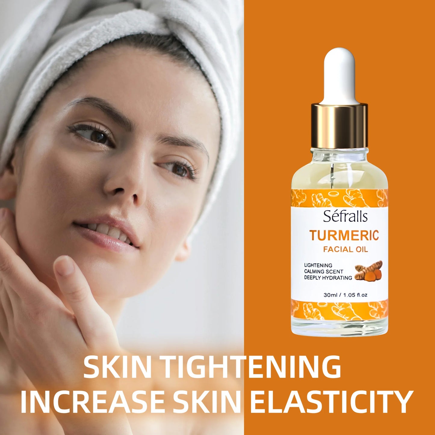 Séfralls Turmeric Skincare SetBlemish & Wrinkle Face SerumDeep CleansingBrightening & MoisturisingTurmeric SoapAnti Wrinkle