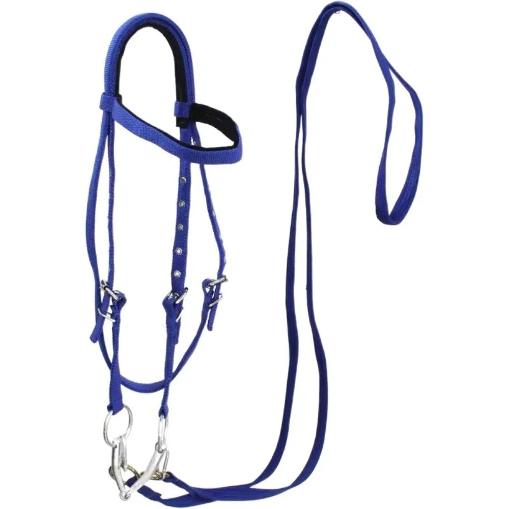 Thickened Horse Halters Comfortable Adjustable Strap Horse Neck Stretcher Durable Heavy Duty Horse Bridle Training Rope