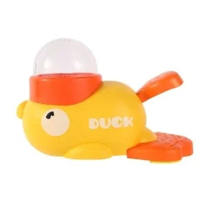 Durable Plastic Duck Dog Toy Interactive Treat Dispenser Slow Feeder Puzzle for Chewing Training Entertainment Small Medium Dogs