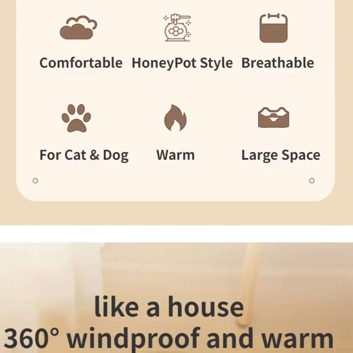 Cat bed house pet accessories, all-season sewn mat, cat cushion basket honey jar-shaped pet products, for small cats.