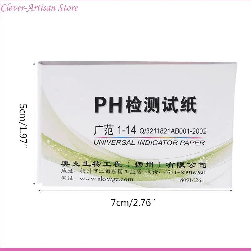 E06B 80 Pcs Aquarium Test Strip Fish for Tank Test Accurate Result for pH Easy Reading for Water Hydroponic & Soil Tes