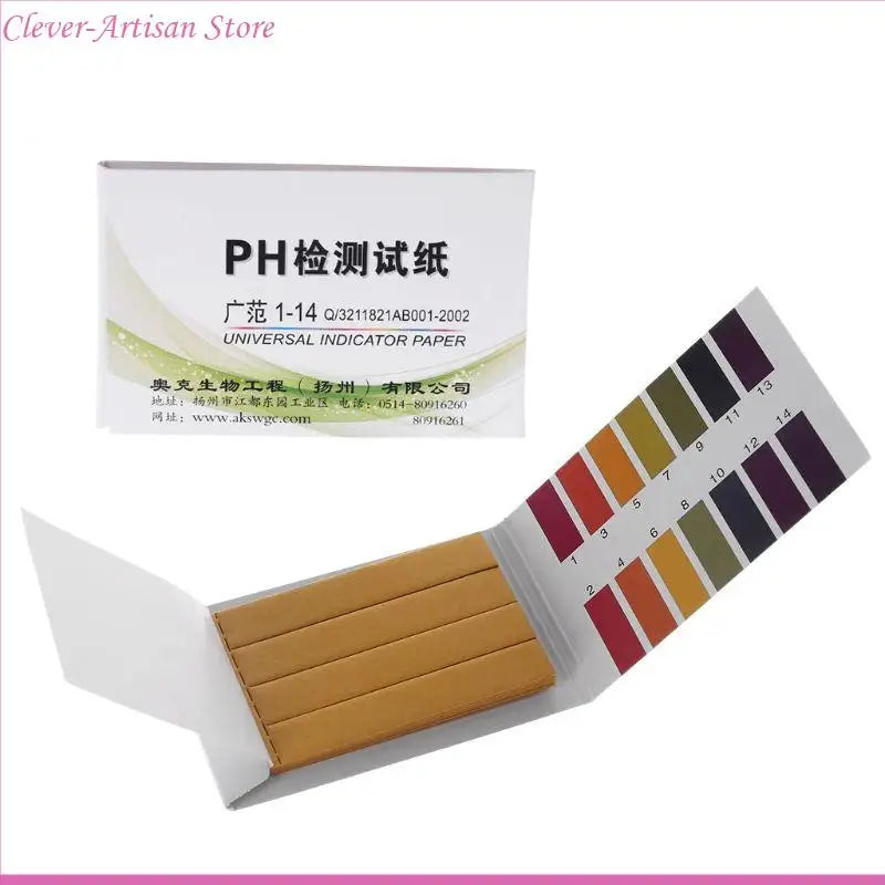 E06B 80 Pcs Aquarium Test Strip Fish for Tank Test Accurate Result for pH Easy Reading for Water Hydroponic & Soil Tes
