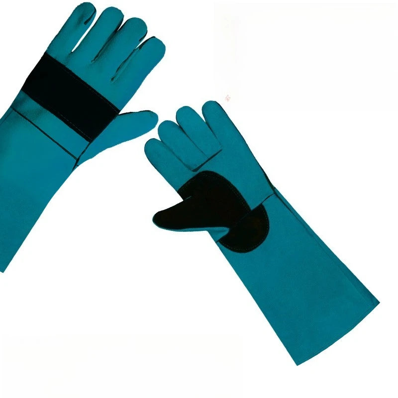 Anti-bite Safety Bite Gloves For Catch Dog Cat Reptile Animal Ultra Long Thickened Cowhide Pets Grasping Biting Protective Glove