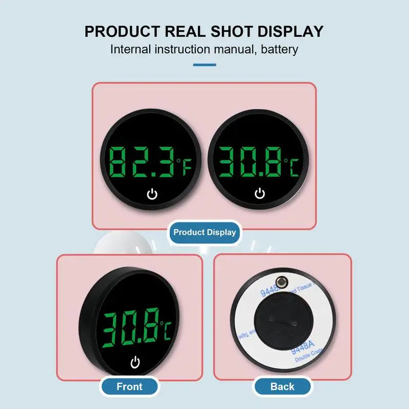 Aquarium Temperature Measurement Digital Display Design Accurate Aquarium Thermometers Fish Tank Accessories Portable Tank