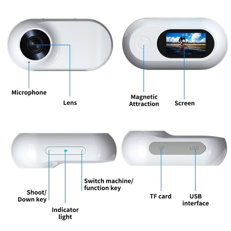 AY14 -1080P HD Wireless Collar Camera Cat Dog Pet Collar Camera Video Recorder Body Camera For Indoor/Outdoor With 32G Card