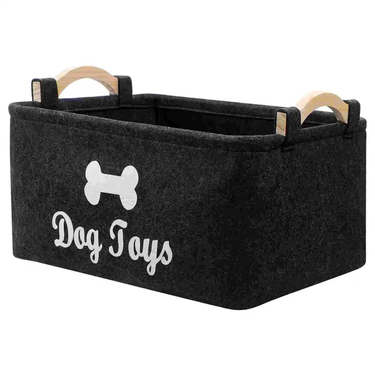 A Cat and Dog Toy Storage Box with Various Styles and Types, Made of Felt and Does Not Fade.