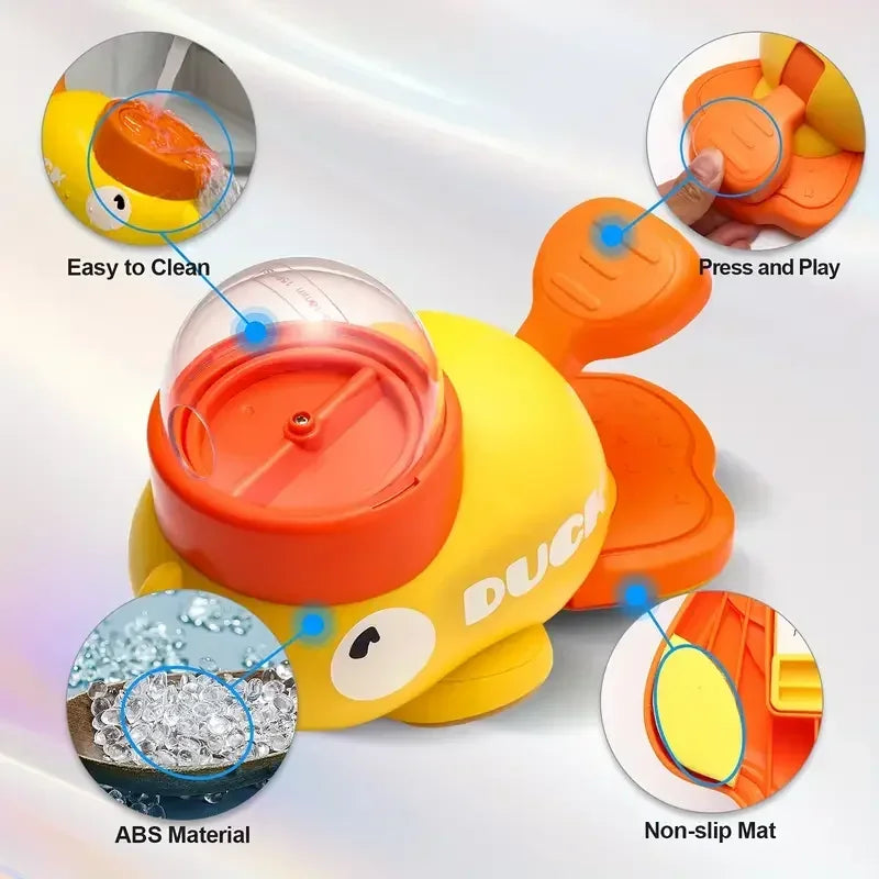 Durable Plastic Duck Dog Toy Interactive Treat Dispenser Slow Feeder Puzzle for Chewing Training Entertainment Small Medium Dogs