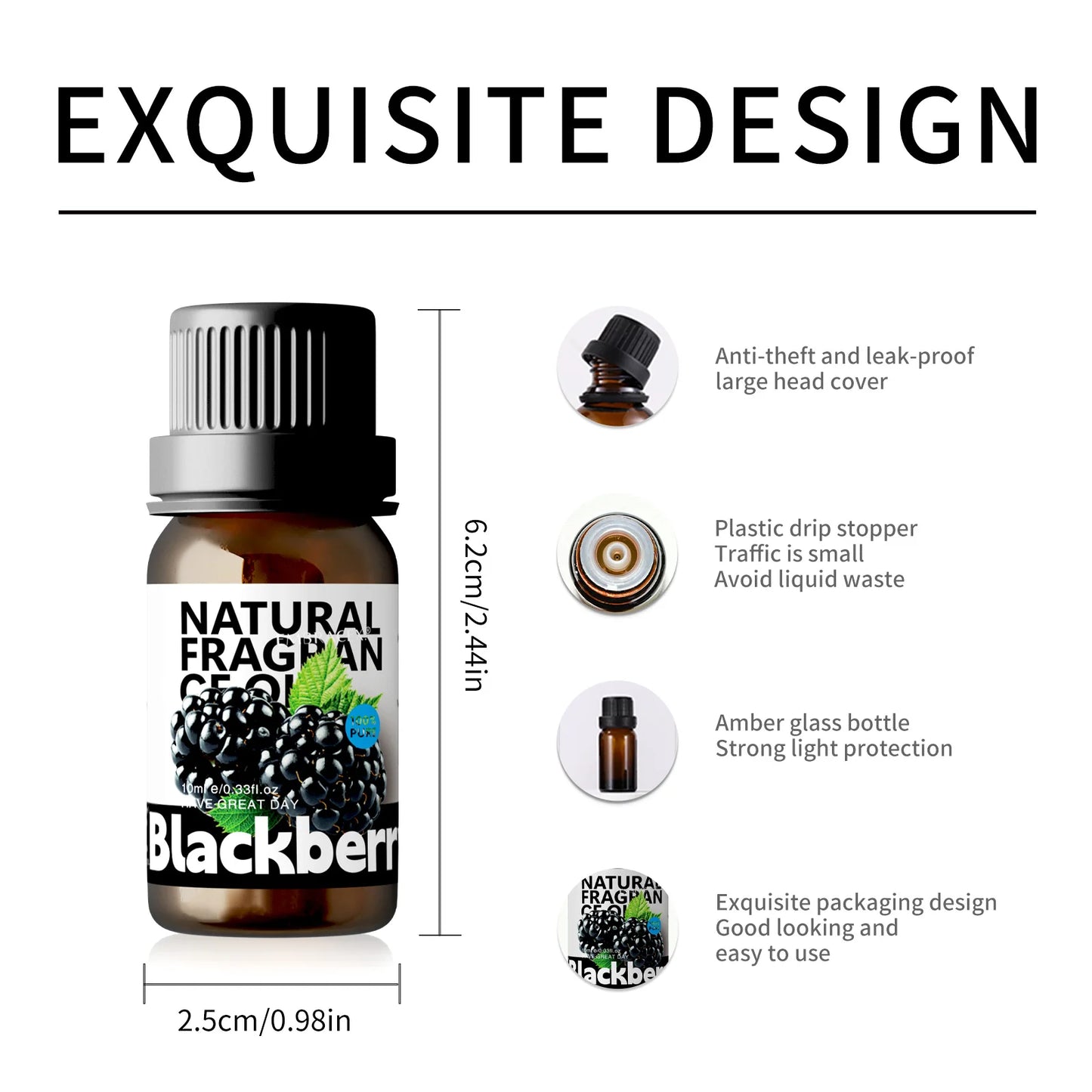 10ml Blackberry Essential Oils Blackberry women's Perfume Funny Gifts perfume women soap/candle making