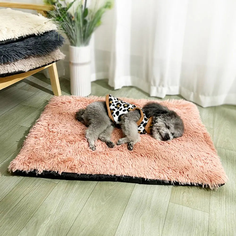 Pet Products Soft Dog Plush Winter Blanket Non-slip Velvet Warm Cat Blanket Waterproof Comfortable Puppy Sleep Mat Winter