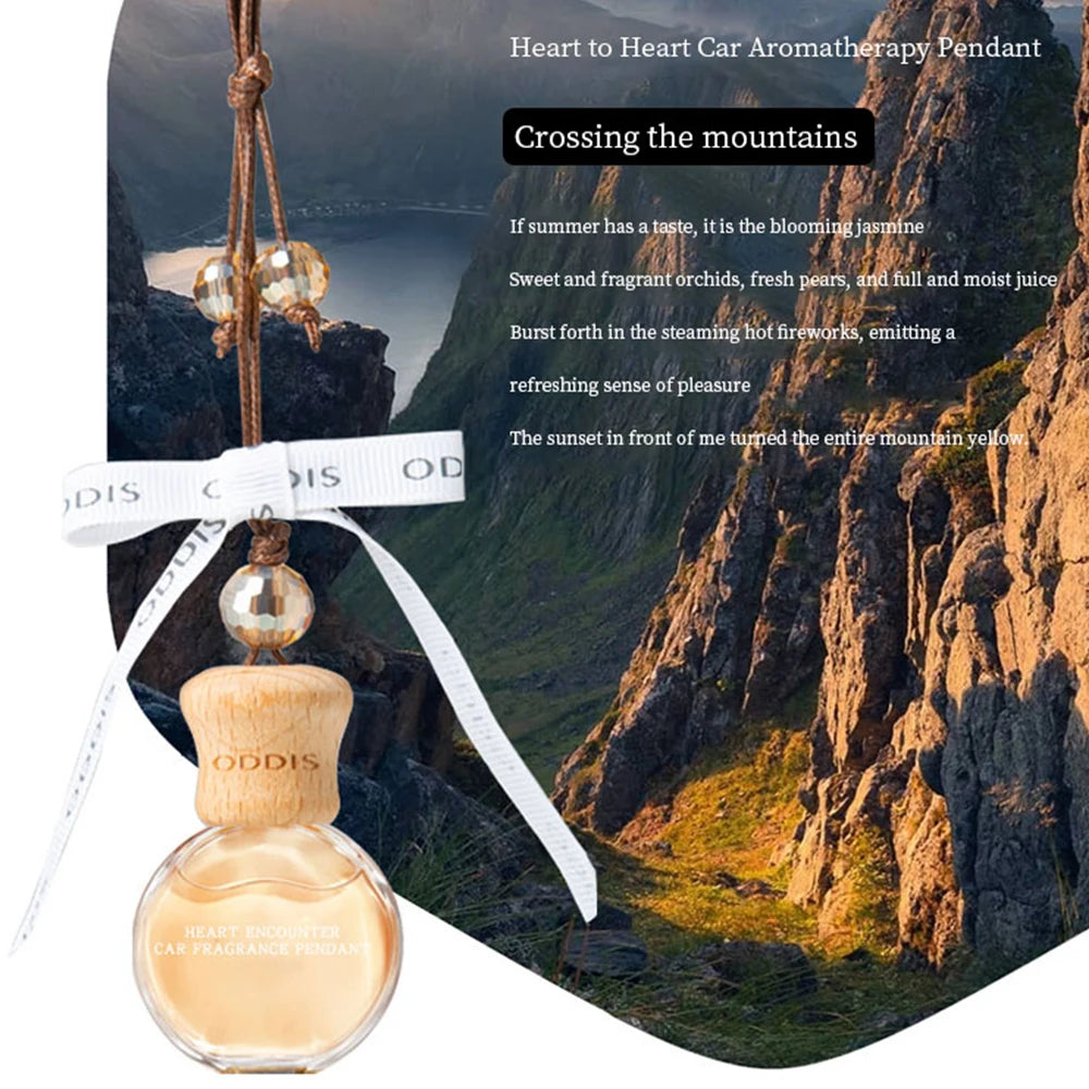 Air pendant aromatherapy oil diffuser, car interior air freshener essential oil long-lasting diffuser premium gift box
