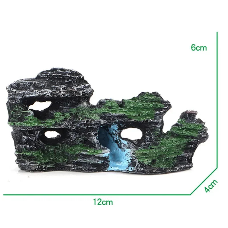 Decorative Rocks Aquarium Decoration Resin Rockery for Fish Tank Decoration Fake Stone Fish Tank Decor Aquarium Decorative Rocks