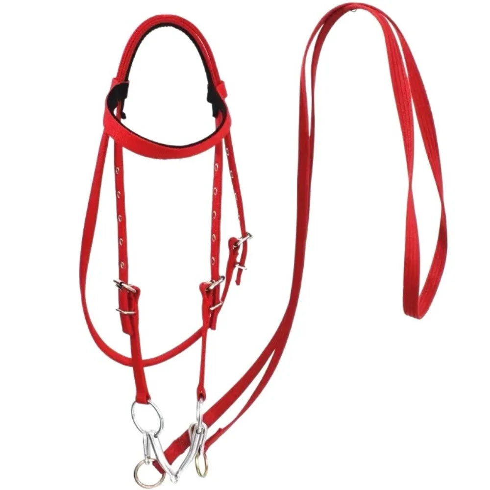 Thickened Horse Halters Comfortable Adjustable Strap Horse Neck Stretcher Durable Heavy Duty Horse Bridle Training Rope