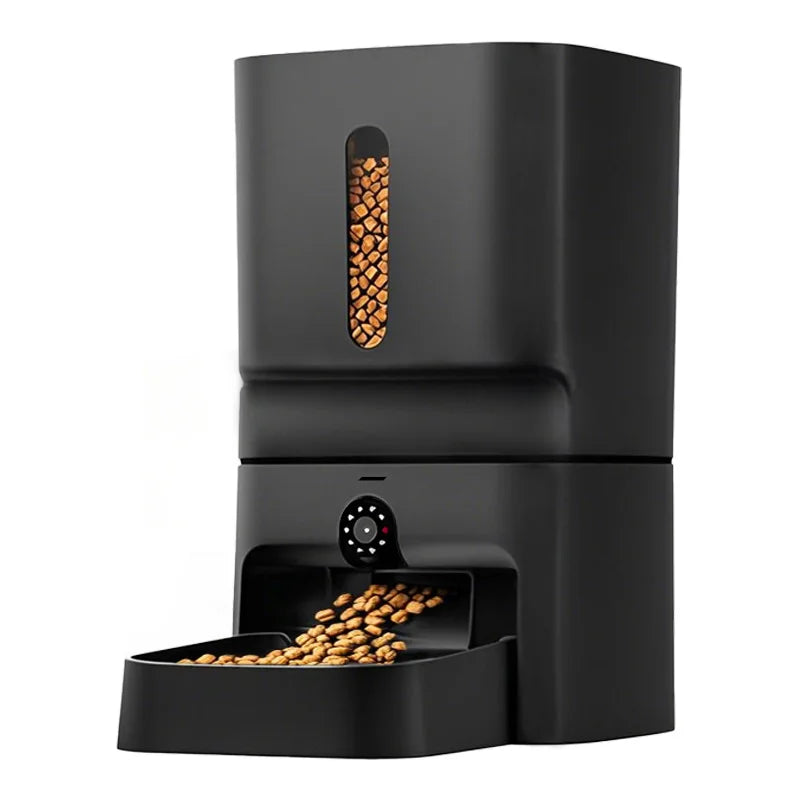 Pet automatic feeder Large capacity intelligent feeding machine Adjustable camera Laser cat teaser