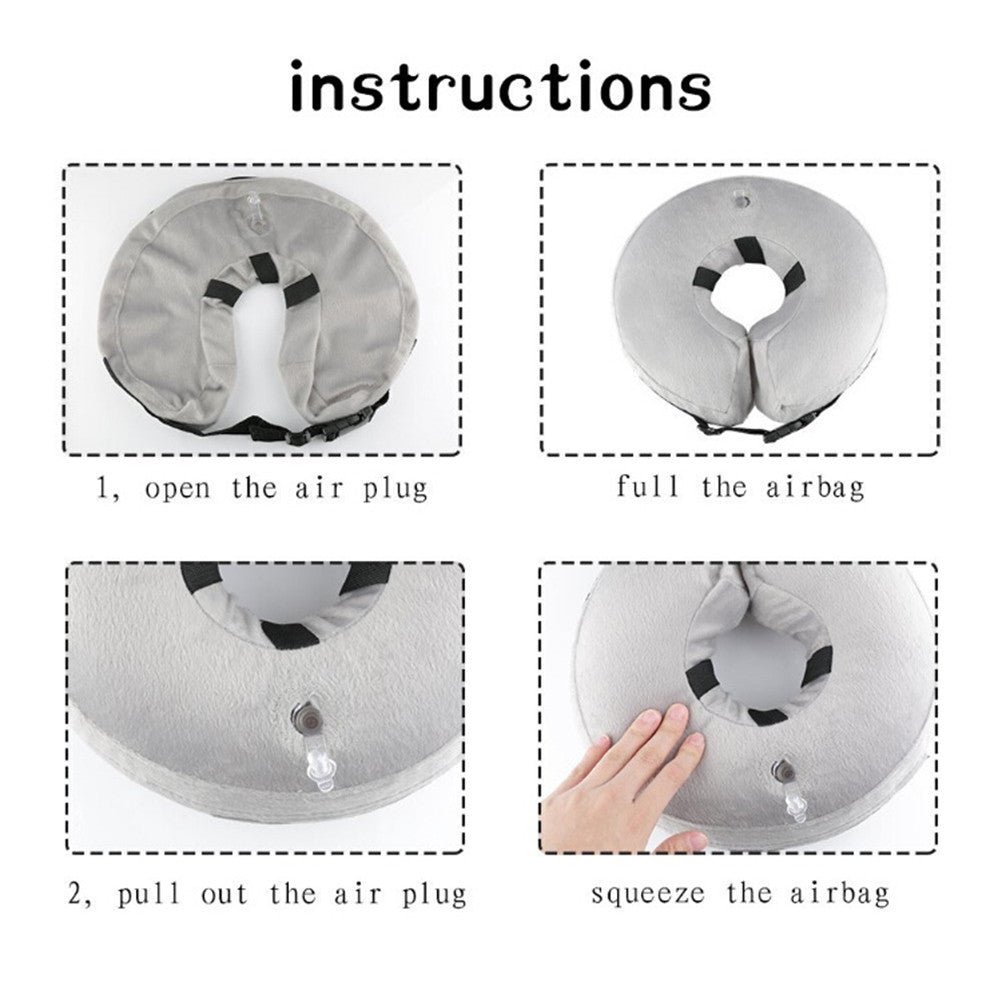 Soft Adjustable Inflated Elizabethan Collar-1