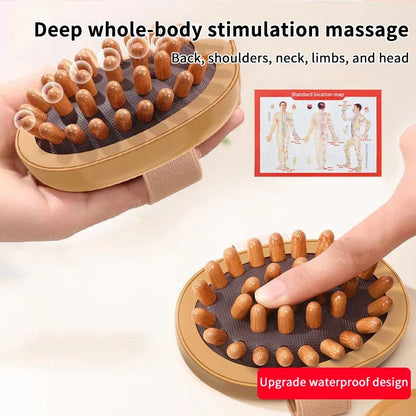 Body Anti Cellulite Brush Soothing Wooden Essential Oil Spa Air Cushion Massage Hair Comb Scalp Massage Brush Dead Skin Remover