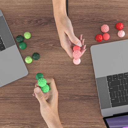 New Stress-Relief Magnetic Ball Toy Durable Rubber Fidget Spinner Toy Multicolor Novelty Relax Gadget for Adults and Youngsters