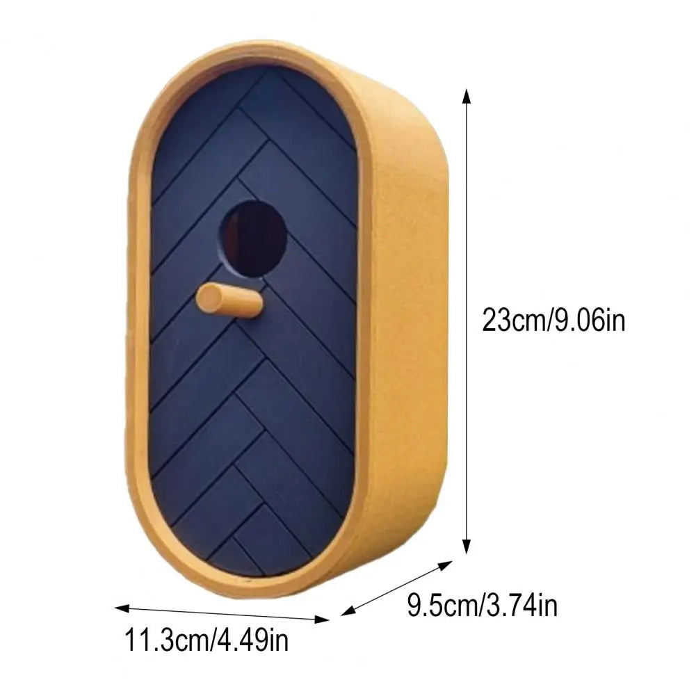 3D Printed Bird House Wall Mounted Wild Birds House Decorative Garden Birdhouse for Small Birds Hummingbirds Wrens Finches