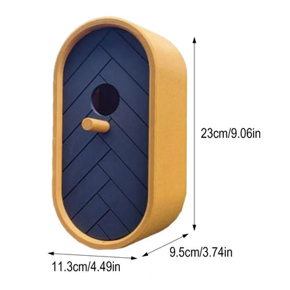 3D Printed Bird House Wall Mounted Wild Birds House Decorative Garden Birdhouse for Small Birds Hummingbirds Wrens Finches