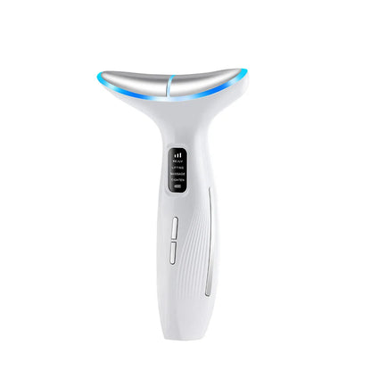 Neck Beauty Device EMS Microcurrent Chin Facial Lifting LED Firming Rejuvenation Anti Wrinkle Skin Care Face Massager