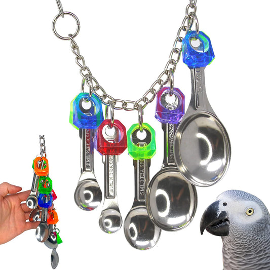 1969 Spoon Delight Medium Large Parrot Bird Toy African Grey Parrot Amazon Conure and Similar Birds