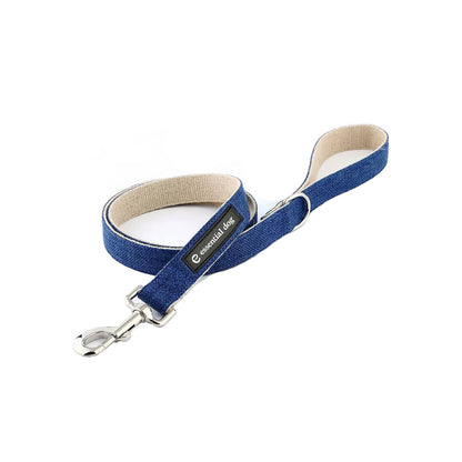 Organic Hemp & Cotton Dog Lead - Ink Blue-3
