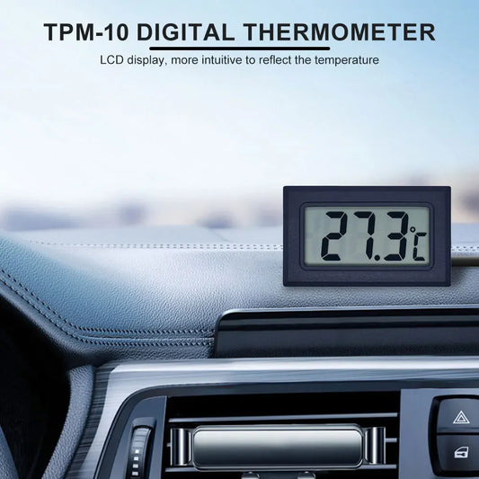 Waterproof Digital Thermometer with LCD Display Portable Temperature Sensor for Car Fish Tank and Refrigerator Use