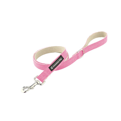 Organic Hemp & Cotton Dog Lead - Pretty in Pink-3