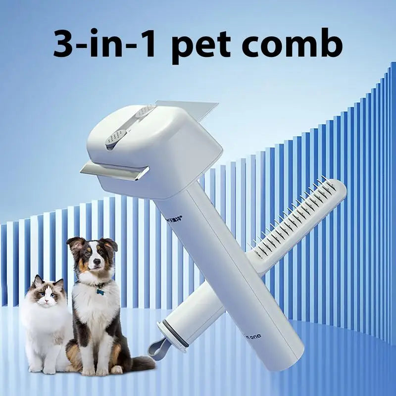 Cat Grooming Brush Shedding Brush Cat Hair Flea Groomer Lint Scraper Detangler Massage Coat Comb For Puppy Horse