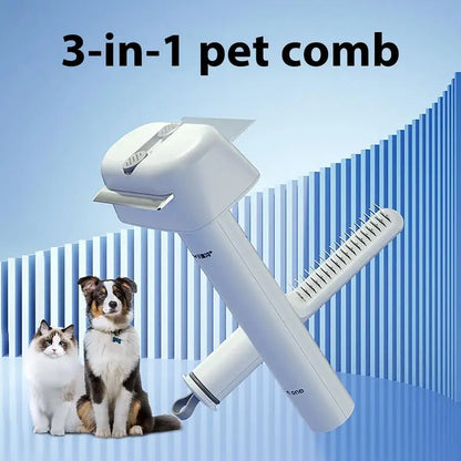 Cat Grooming Brush Shedding Brush Cat Hair Flea Groomer Lint Scraper Detangler Massage Coat Comb For Puppy Horse