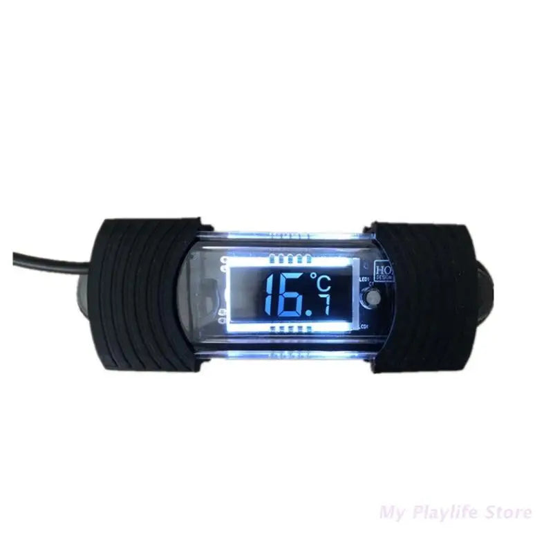 Aquarium Thermometer Digital Submersible Fish Tanks Thermometers with Suction Cup Easy to Read Waterproof Freshwater