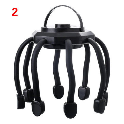 Electric Octopus Scalp Massager Hands-free 8 Claws Vibration Contacts 360 Degree 3 Modes Head Scratcher Massage Health Care