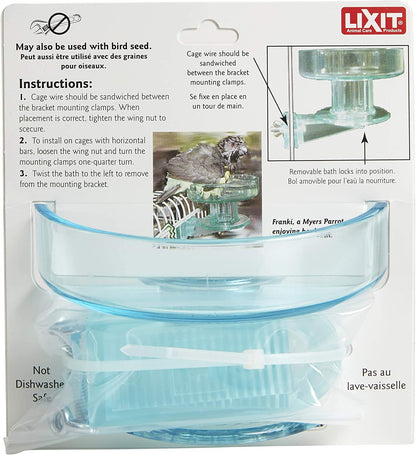 Quick Lock Bird Cage Accessory Bowls (Bath Bowl)