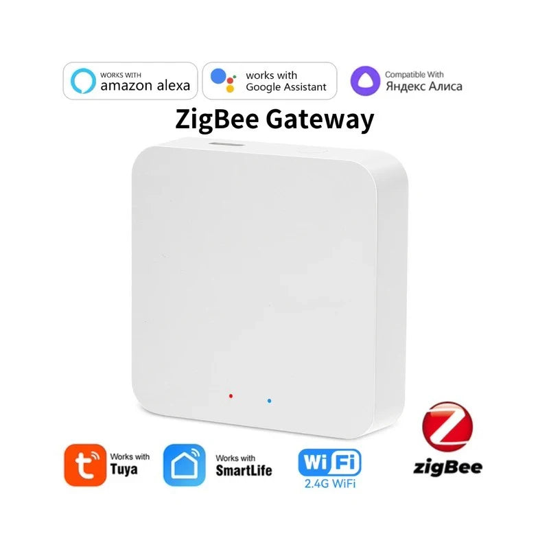 Tuya Zigbee or WiFi Temperature Humidity Sensor Home Connected Thermometer Compatible With Smart Life Alexa Google Assistant