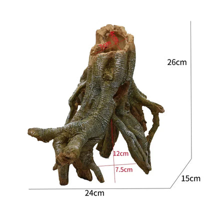 Reptile Resin Decoration Turtle Snake Lizard Reptiles Hiding Hole Fish Tank Scenery Reptiles Box Aquarium Landscape Decorations