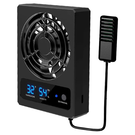 Reptiles Cooling Fan for Terrariums Low Noise Energy Saving Chiller Air Coolers Humidity Reducer Chiller Automatic Control B03D
