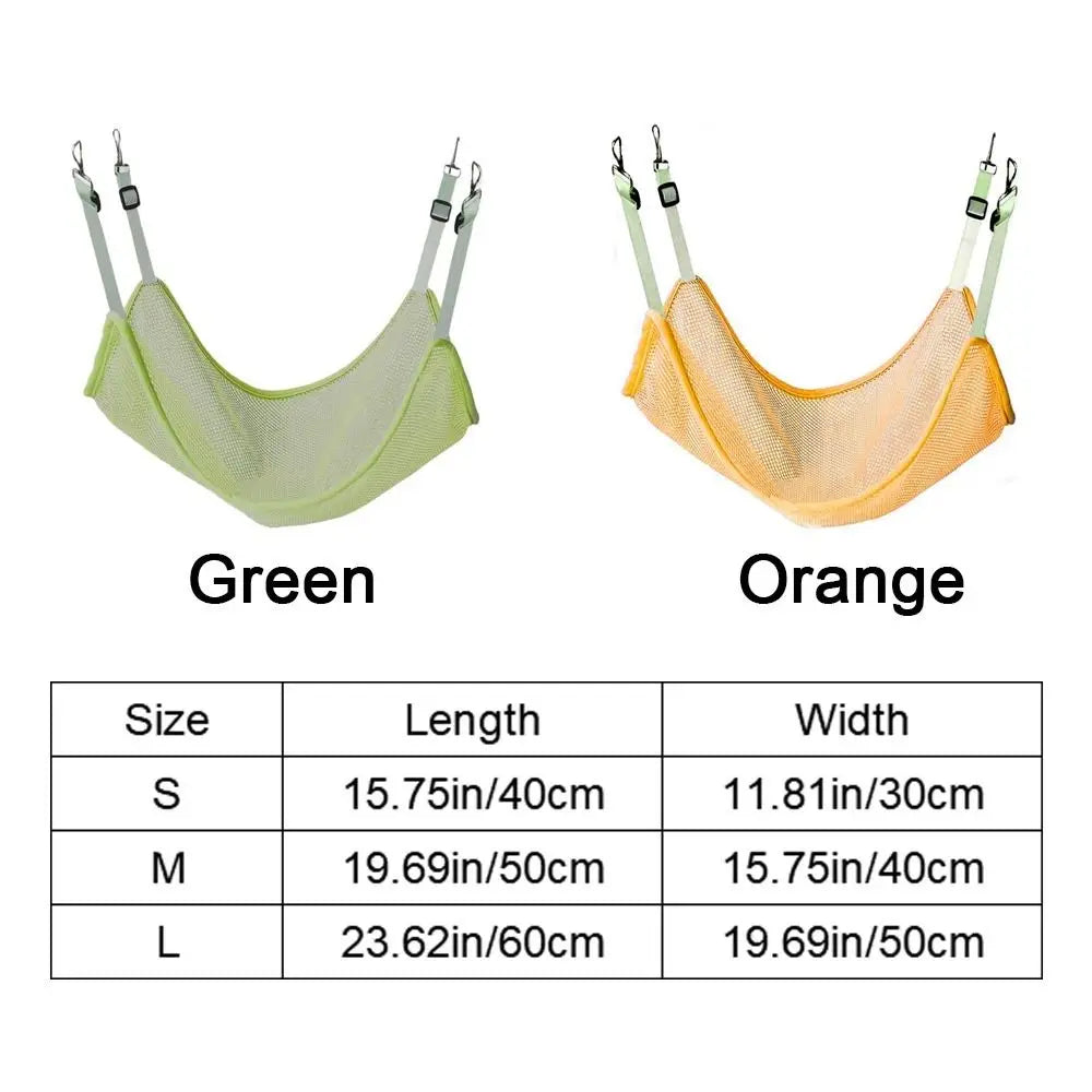Cats Accessories Breathable Cat Hanging Hammock Soft with Adjustable Straps Cats Mesh Hammock Durable Pet Cage Hammock Balcony