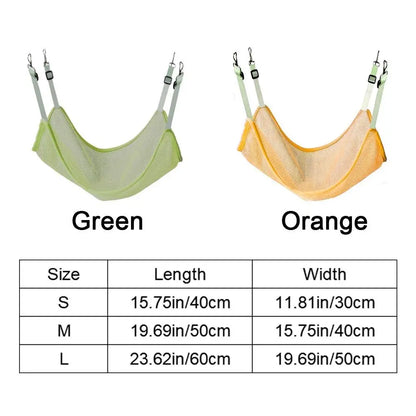 Cats Accessories Breathable Cat Hanging Hammock Soft with Adjustable Straps Cats Mesh Hammock Durable Pet Cage Hammock Balcony