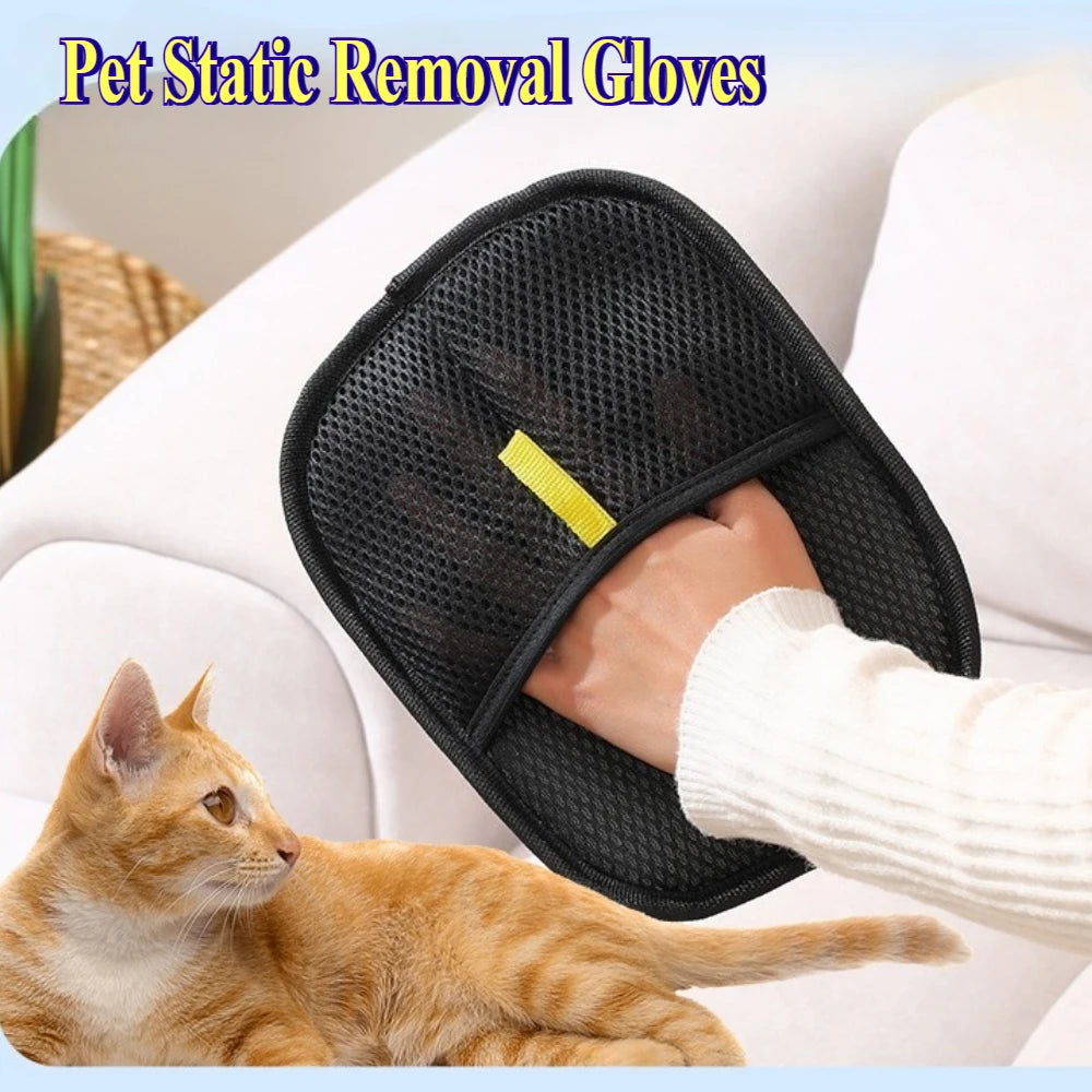 2/1pcs Pet Grooming Gloves Dog Grooming Equipment Anti-static Pet Hair Removal Brushes for Cats and Dogs on Clothes Sofas Etc.