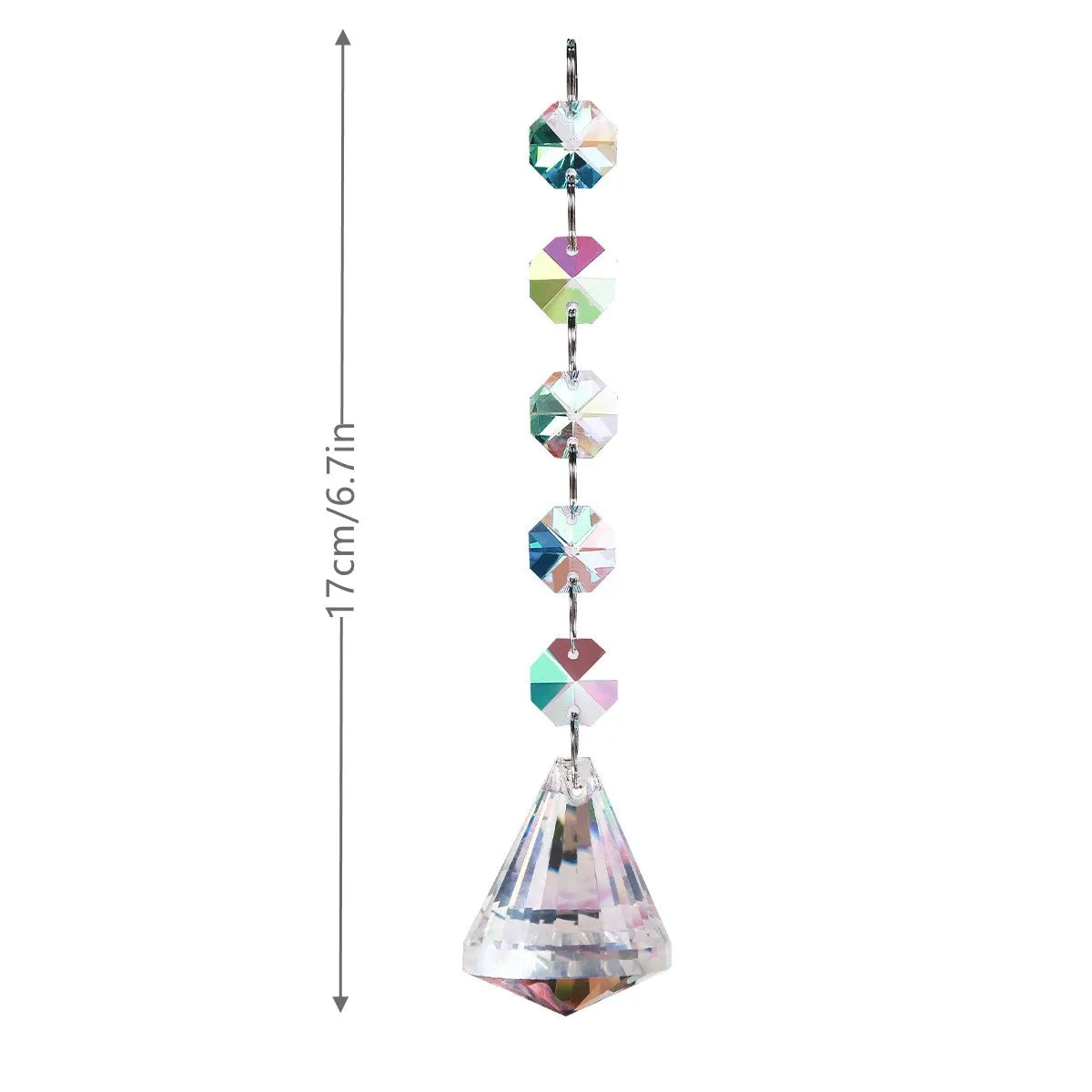 Sun Catchers With Crystals, Hanging Crystals Suncatchers For Windows, Colored Crystals Prisms  Pendant Suncatchers Beads New