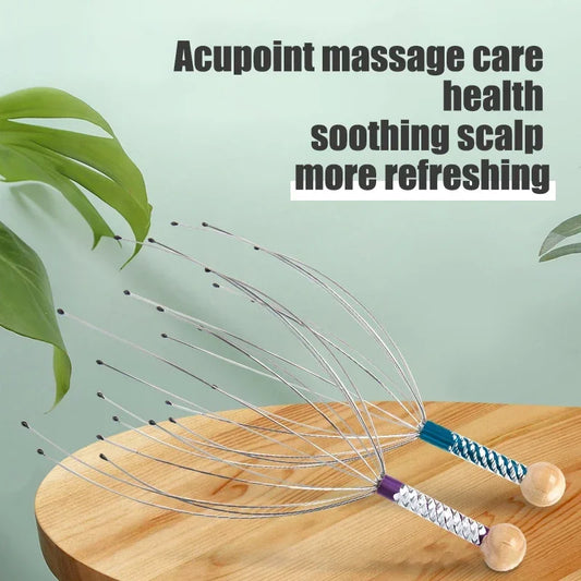 1/2PCS Head Massager Head Scratching Octopus Scalp Non Soul Extractor Divine Tool For Extracting Healthy And Healthy Hair