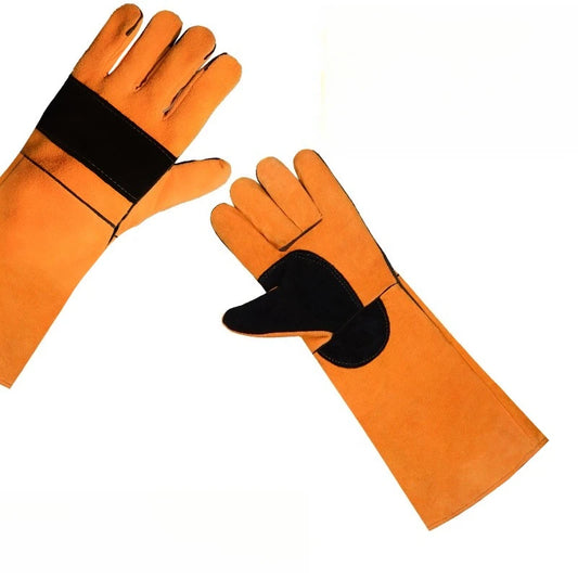 Anti-bite Safety Bite Gloves For Catch Dog Cat Reptile Animal Ultra Long Thickened Cowhide Pets Grasping Biting Protective Glove
